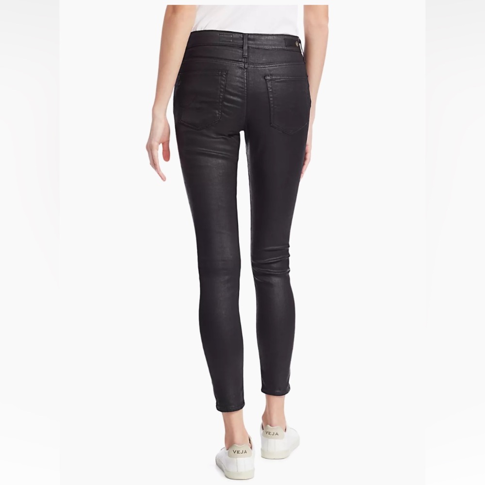 AG Farrah High-Rise Ankle Faux Leather Skinny Pants. Size 27R - Picture 7 of 14